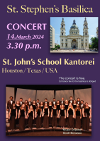 Az amerikai Szent János Kórus koncertje a Bazilikában